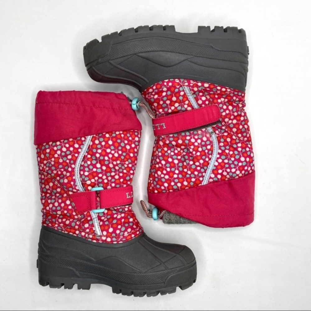 L.L Bean Girls Winter Snow Boots Size 4/4.5
